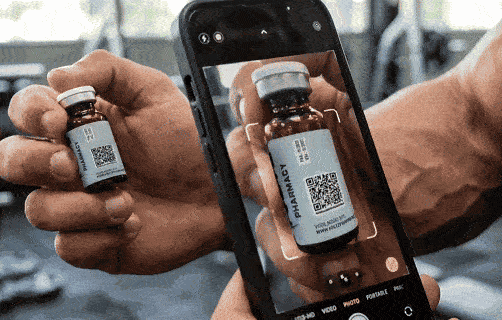 Ilustração escaneando QR Code